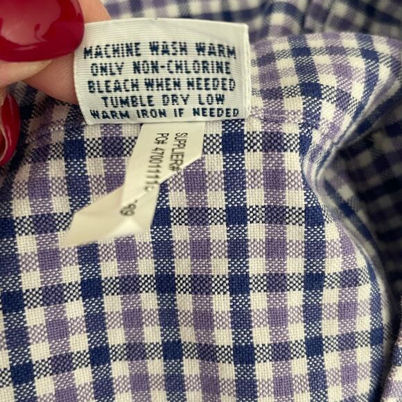 Ralph‎ Lauren Mens Shirt L Checked Plaid Button Up Preppy Travel Office Casual - Picture 10 of 12